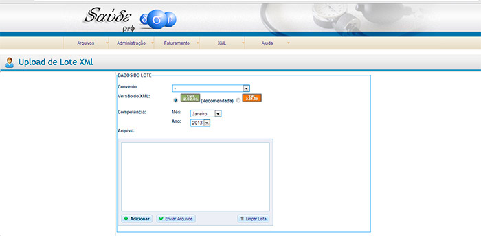 Tela 1: Sade Pr Faturamento